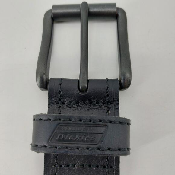 Dickies Black Men's Leather Belt Size 36 Workwear Streetwear - Picture 11 of 14
